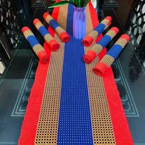 কটন টেবিল রানার সেট