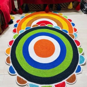 জুট রাগস Jute Rug Round